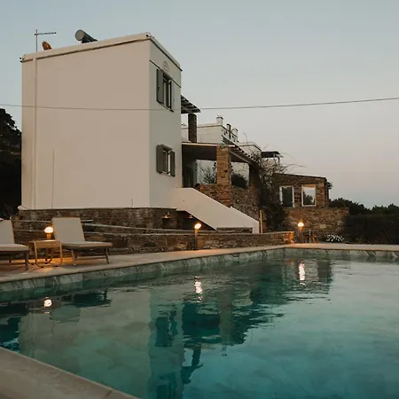 Dinora Stone Villa, Pool & Sea Views In Tinos Villa *